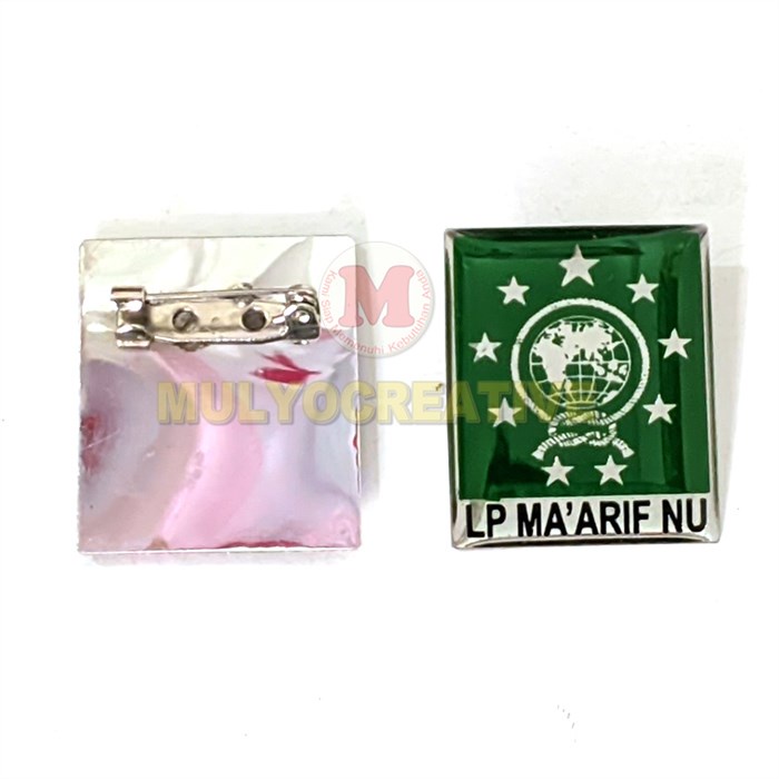 Pin Logo LP Ma’arif NU Model Kotak Bros NU Murah Pin Logo Lembaga Pendidikan Ma Arif