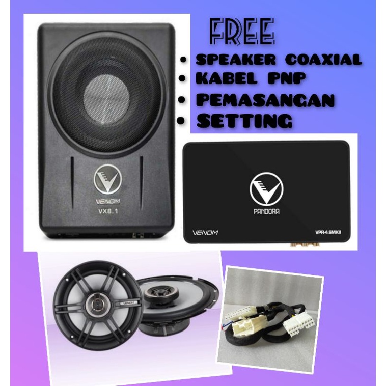 PAKET VENOM DSP VPR 4.6 MKII dan SUBWOOFER VX 8.1