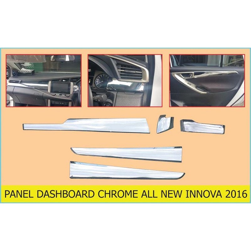 Panel Interior All New INNOVA Reborn Dashboard 5pcs Chrome