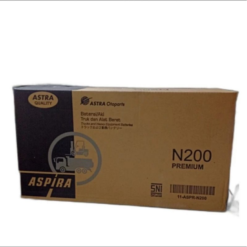 Aki Basah / Accu / Battery Basah N200 / N-200 / N 200 (ASPIRA)