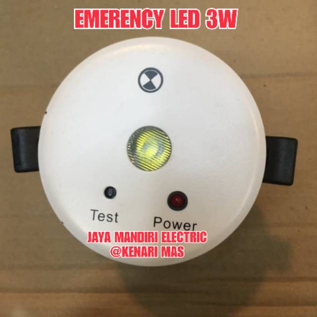 EMERGENCY NICAD BATEREY LED UFO 3WATT 3W DOWNLIGHT LED EMERGENCY 3 WATT BERGARANSI