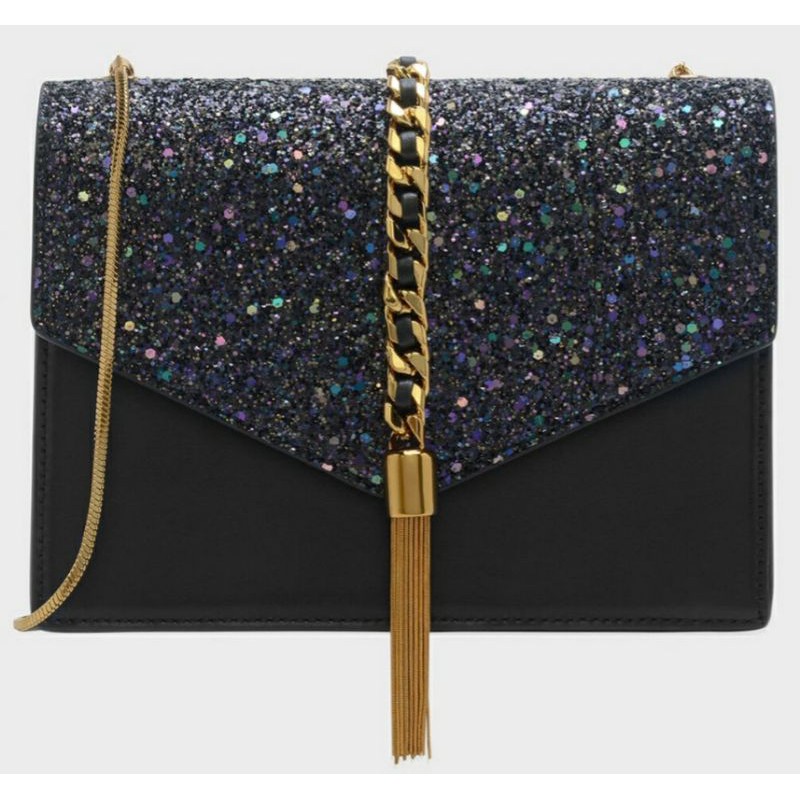 Tassel-Detail Envelope Bag CHARLES AND KEITH ORIGINAL STORE SINGAPORE
