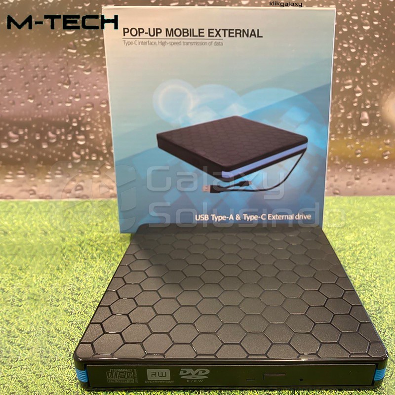 M-Tech Pop Up External DVD-RW USB 3.0 + USB Type C [GS]