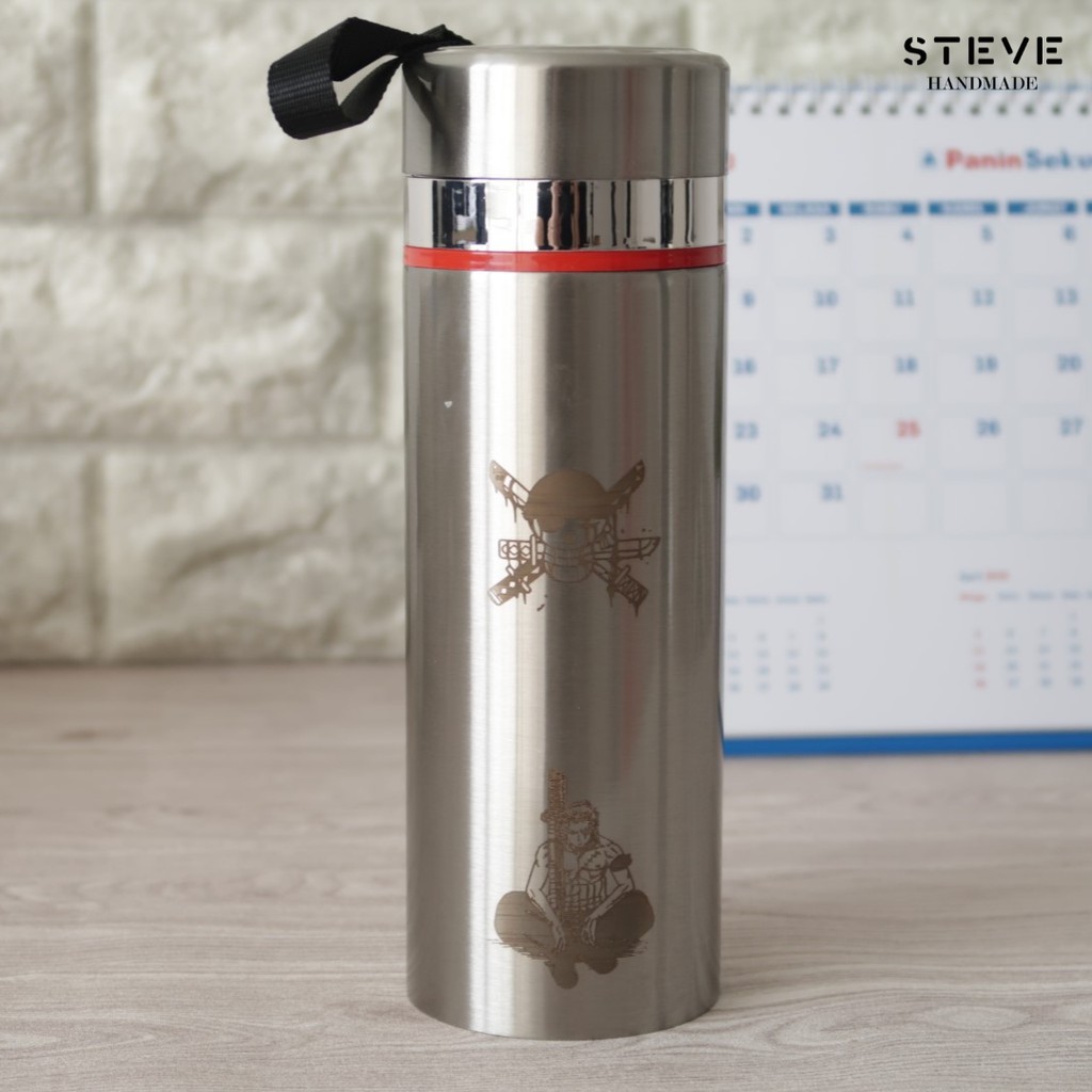 Botol minum stainless termos vacuum tumbler travel mug TM0379 Silver