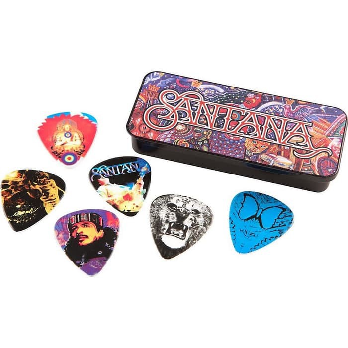 Dunlop Carlos Santana Pick Tin Koleksi Pick Gitar