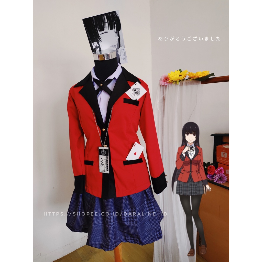 Kostum Cosplay Jabami Yumeko Kakegurui by KimoChuu
