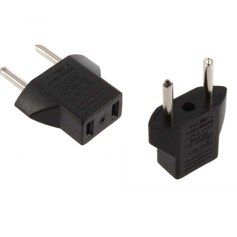 Over Steker Colokan Adaptor Kepala Charger Gepeng ke Bulat / Oversteker / Colokan Sambungan Listrik