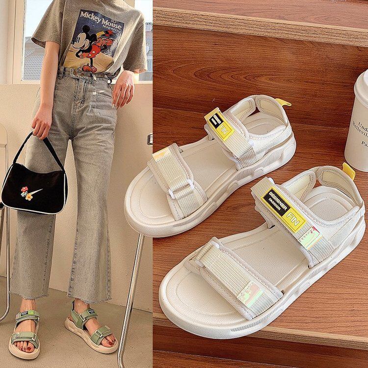 CUCI GUDANG GROSIRTAS TG1563 Sandal Gunung Wanita Import Bahan Kanvas / Sandal Tali Import