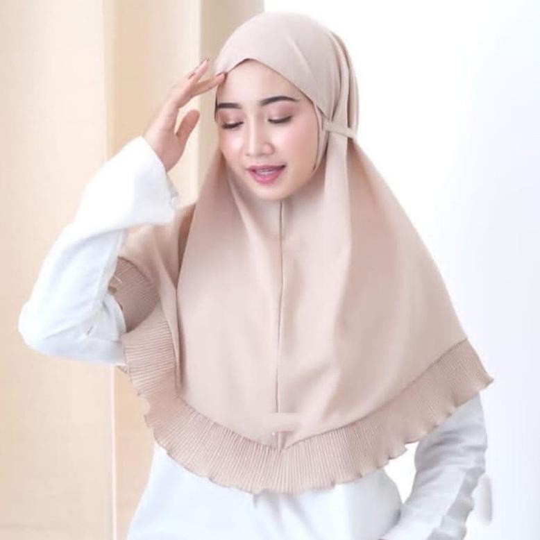 HIJAB BERGO PLISKET BERGO TALI MARYAM PLISKET NON PET / BERG0 PLISKET REMPEL