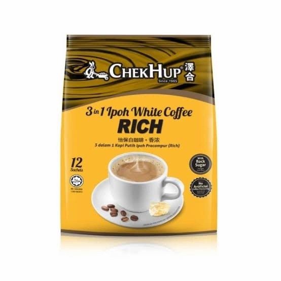 

(BISA COD) CHEK HUP 3 IN 1 WHITE COFFEE KING ( 12 SACHET) MALAYSIA