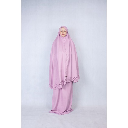 (lasercut motip)Mukena lasercut/mukena daily/mukena shofa fashion laser motp