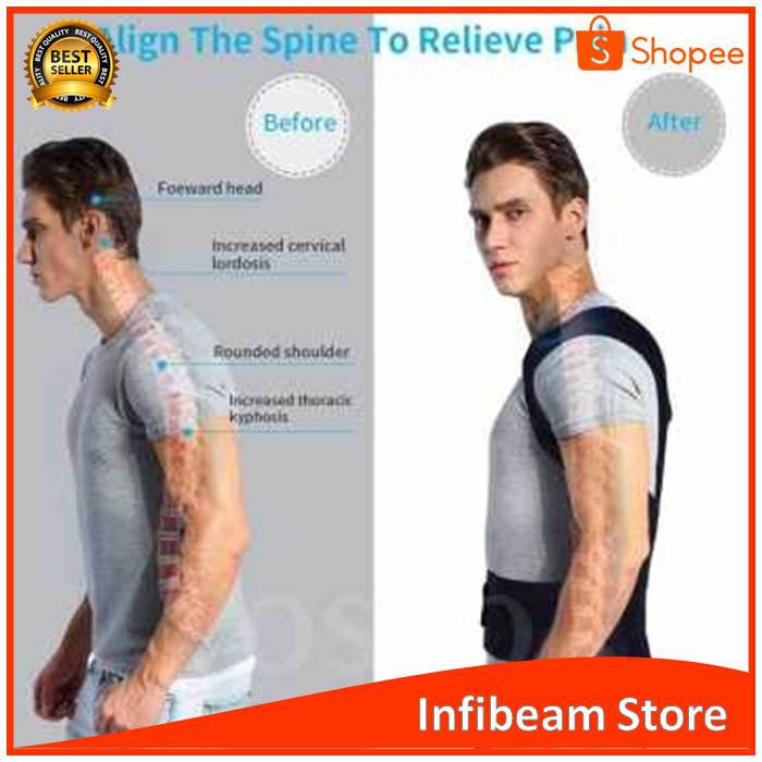 

Tali Belt Magnetic Terapi Koreksi Postur Punggung
