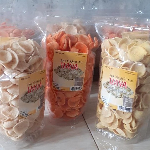 

Keripik Singkong (Opak) Mini Kava Aneka Rasa 200 Gram