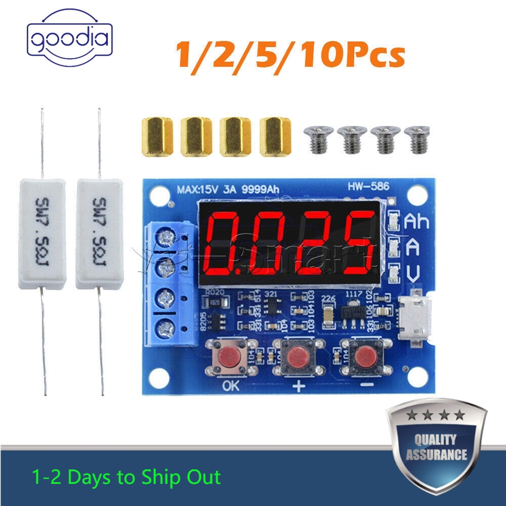✈【Fast/COD】✈  18650 Li-ion Lithium Lead-acid Battery Capacity Meter Discharge Tester 1.2-12VDC