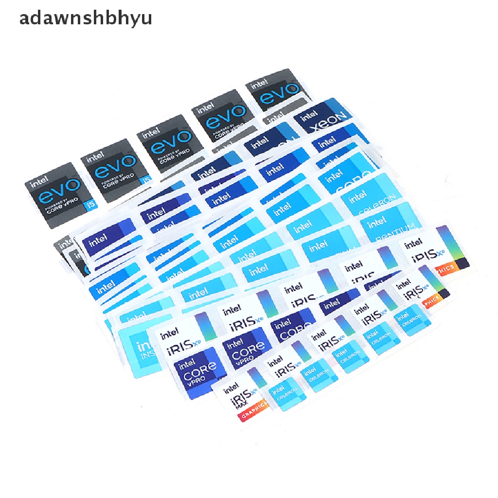 Adawnshbhyu 5ps DIY Sticker Cpu Generasi Original10 i3 i5 i7 i9 Hires Label Dekorasi