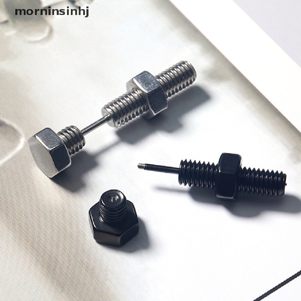 Mornin 1PC Ear Plug Pembesar Lubang Tindikpiercing Telinga Bentuk Spiral Gaya Punk Untuk Priawanita