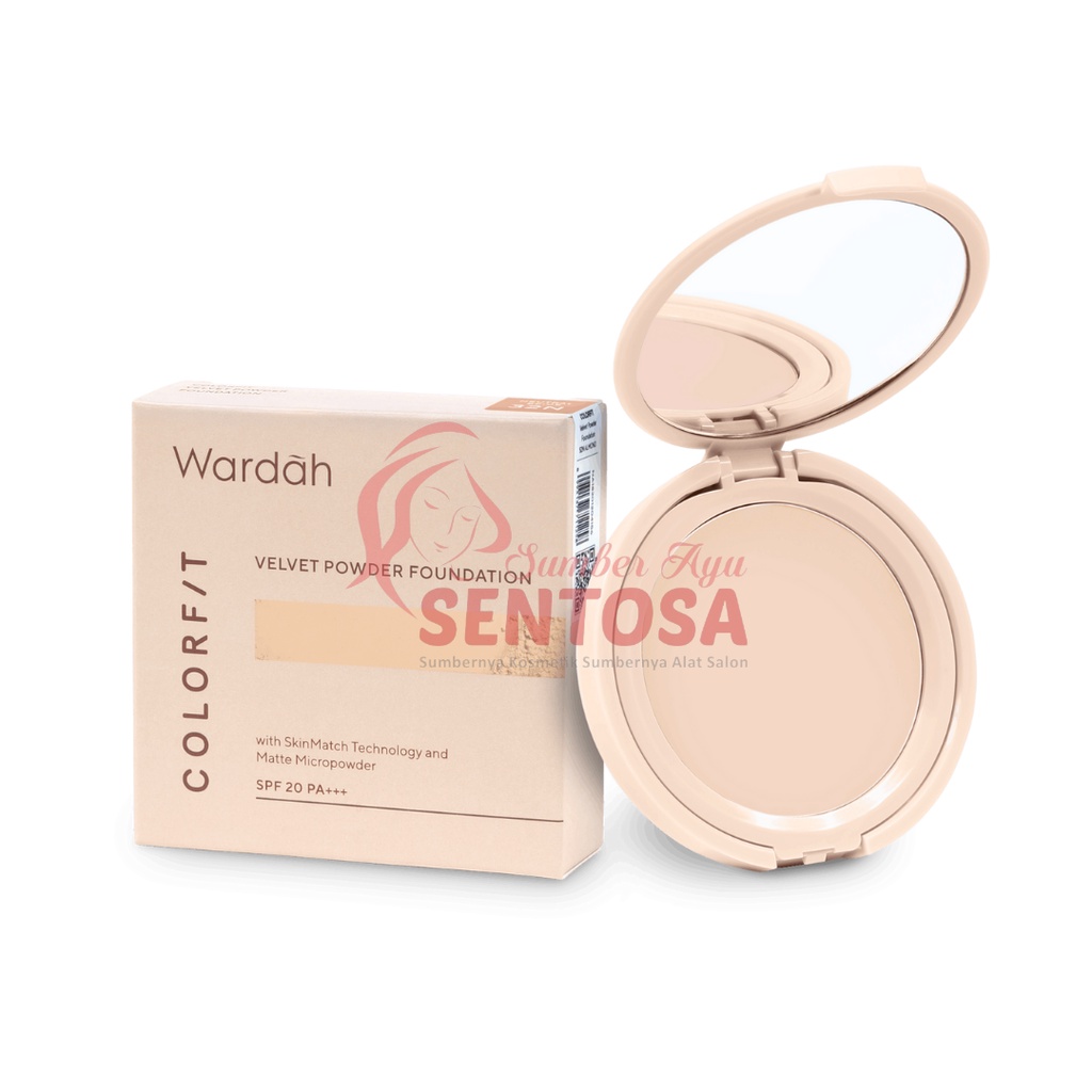 WARDAH COLORFIT VELVET POWDER FOUNDATION 11GR (REFILL)