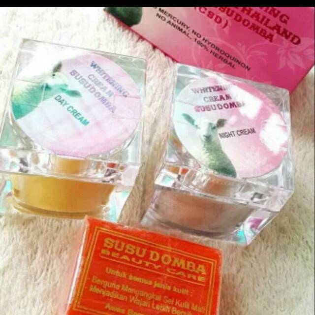 Paket whitening cream susu domba