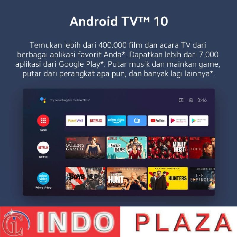 TV XIAOMI A2 55 INCH 4K ANDROID 10 NEW JULI 2022 (LUAR MEDAN)