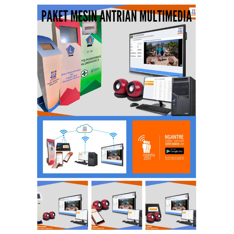 Paket Mesin Antrian Multimedia + Apps, Software