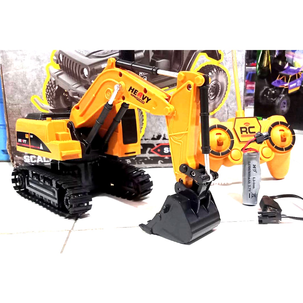 Remote control excavator