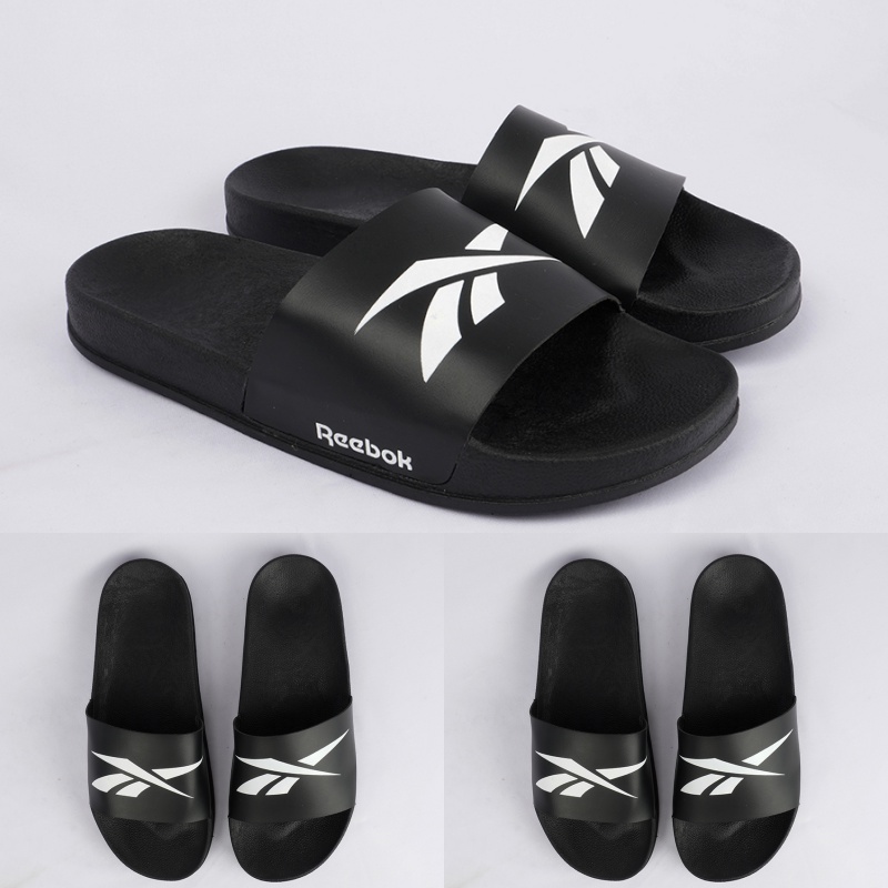 sandal Rebook pria Sandal Slide Casual Sandal Reebook Flip Flop/ rebok / REEBOX Hitam