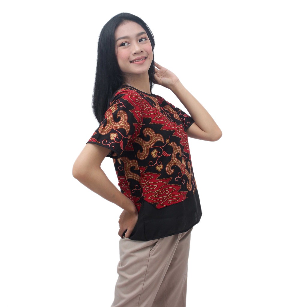 Batik Wanita Moderan Atasan Blouse Batik Dua Putri