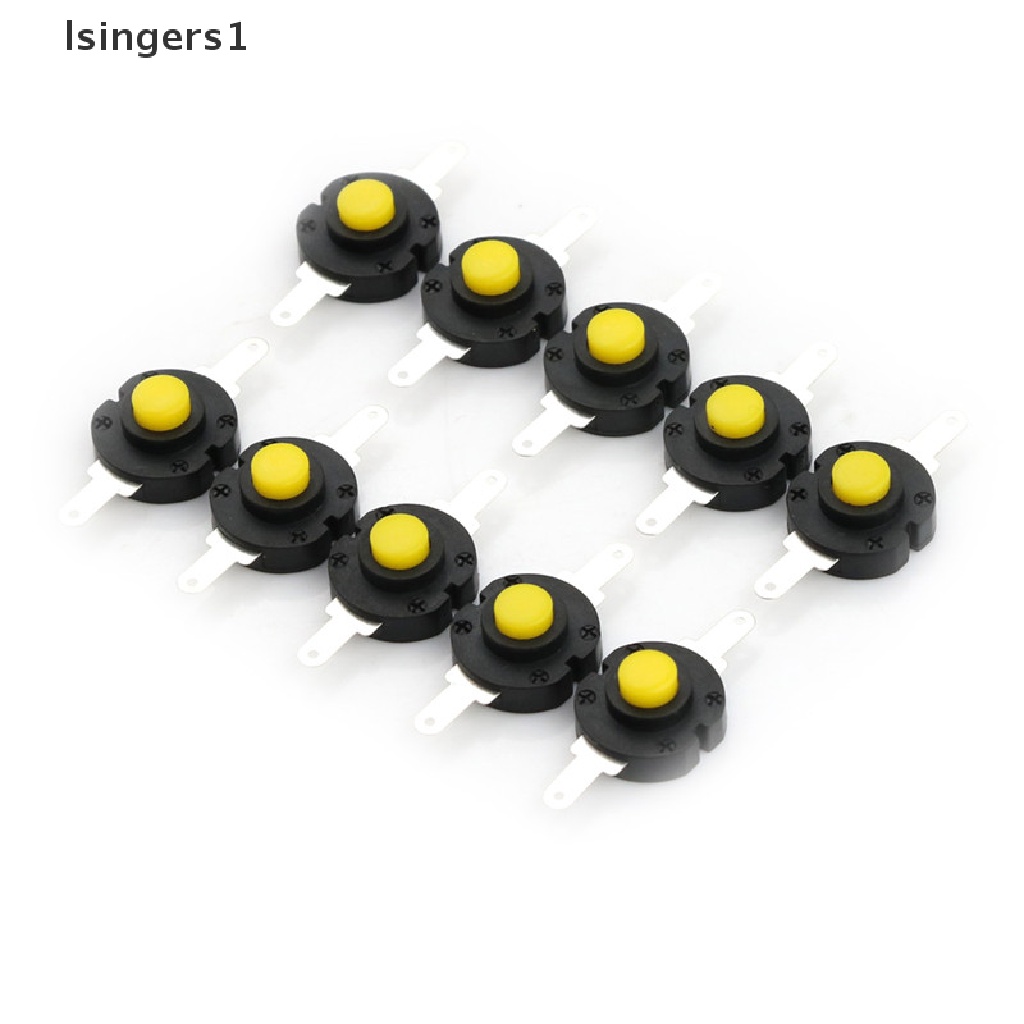 (lsingers1) 10pcs Saklar Tombol Tekan Micro DC 12V 0.5A Untuk Senter