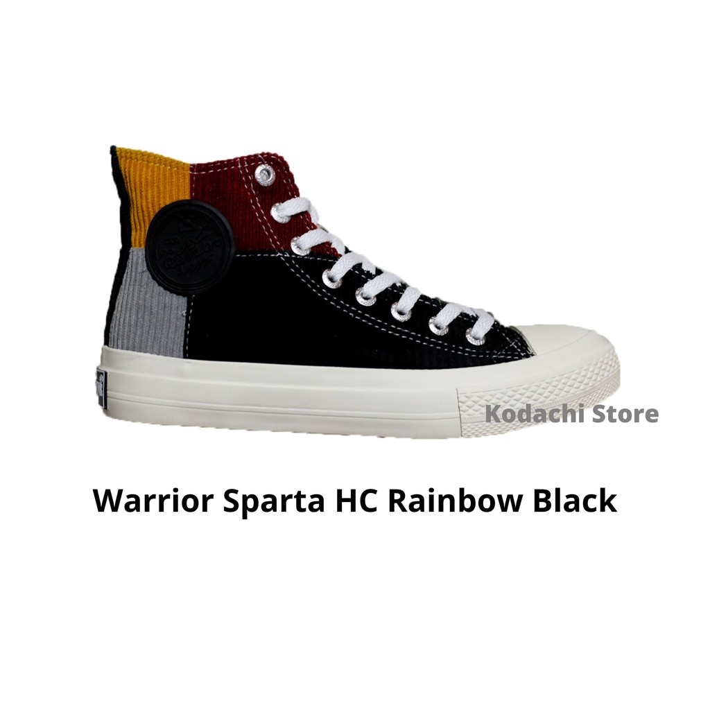 Sepatu Warrior Sparta Hc Rainbow Black - Warrior Shoes Original