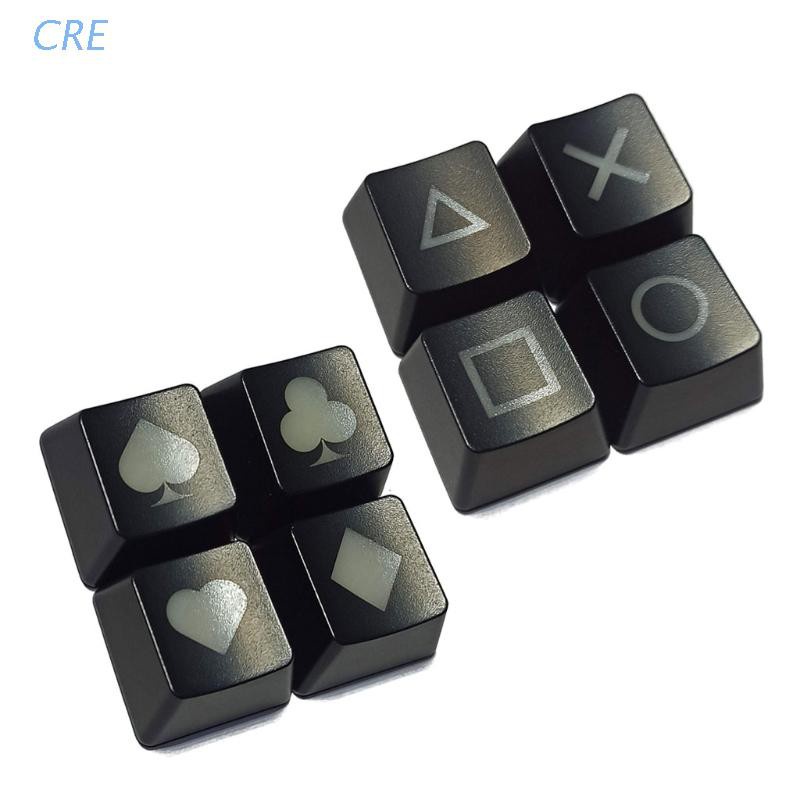 Cre 4pcs Keycap Tombol Keyboard Oem Bahan Abs