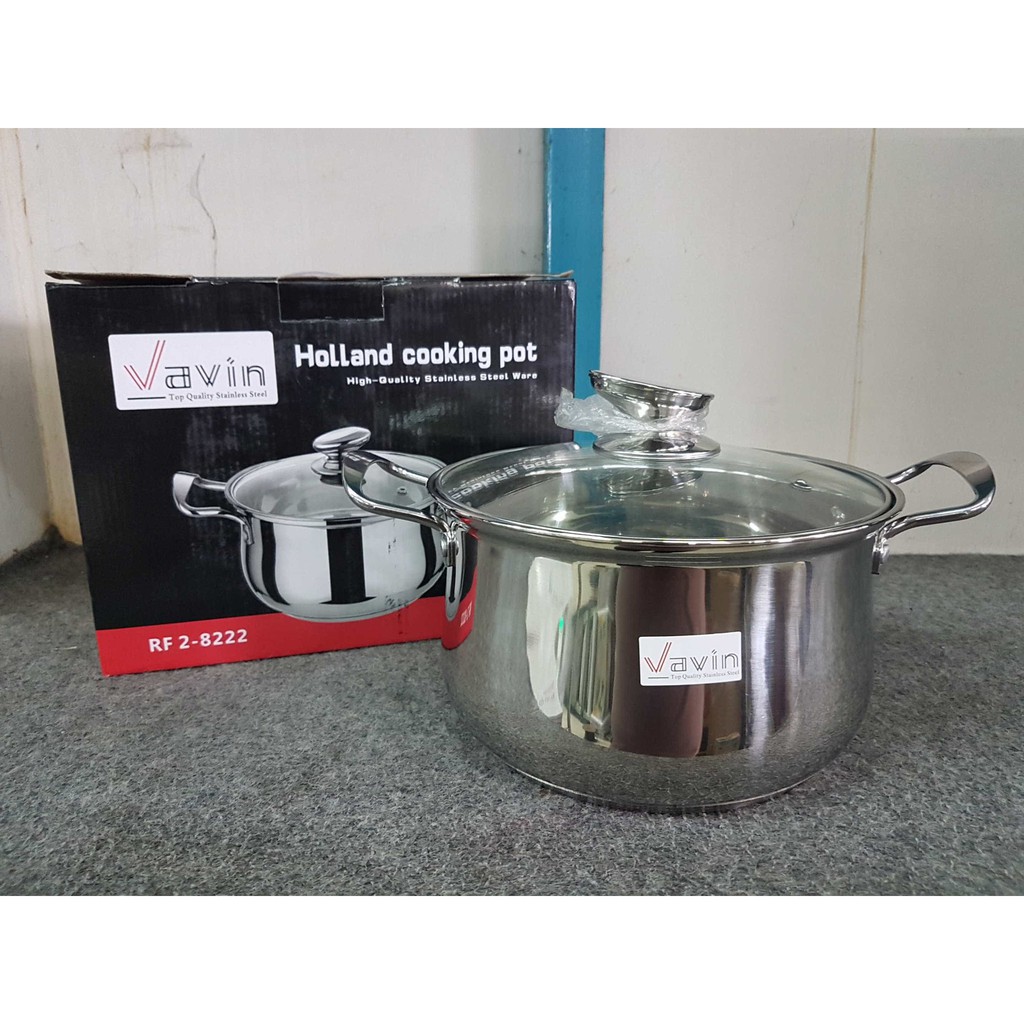 Panci Stainless Holland Cooking Stock Pot Vavin 22 cm