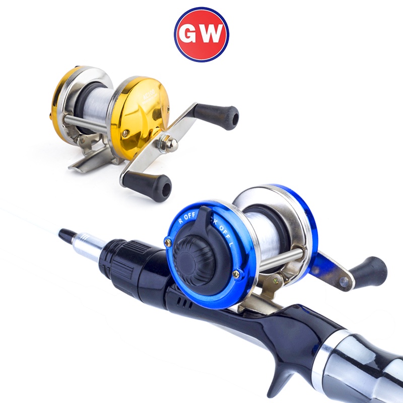 Reel Pancing Mini Rasio 3.0: 1 Bahan Metal Untuk Tangan Kanan / Kiri