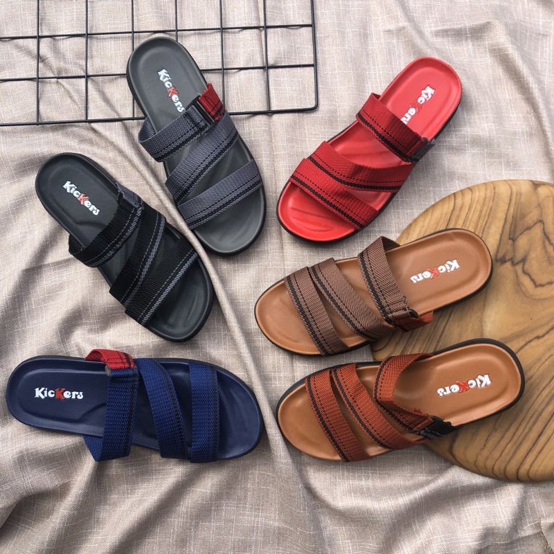 *PROMO TANPA KARDUS * SLOP BISBAN 1 Sendal SANDAL PRIA cowok termurah terlaris Sandal Pria Karet ORiginal Sendal Slop Slip On Casual Branded Premium Kekinian Model Terbaru Kualitas Terbaik Sendal Selop Fashion Pria Terlaris Kekinian