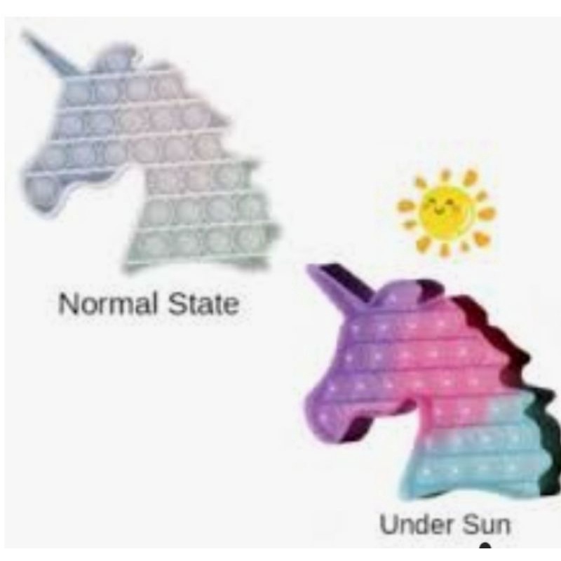 (FREE KELERENG) POP IT RAINBOW JUMBO POP IT MURAH-unicorn uv