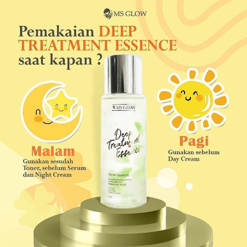 Deep Treatment Essence DTE MS Glow 100% original skincare perawatan wajah wanita termurah (bisa cod)