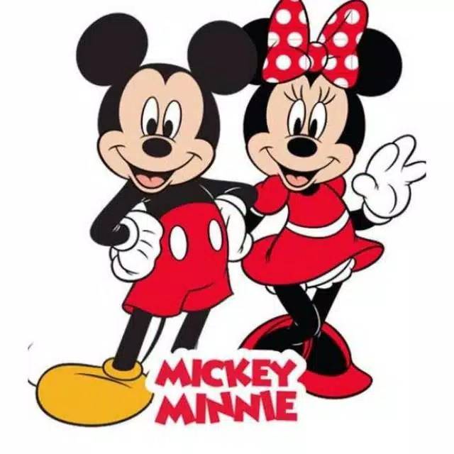 12.12 SALE SANDAL SLOP MICKEY MINNI SLIP ON KARAKTER TIMBUL SANDAL WANITA-1