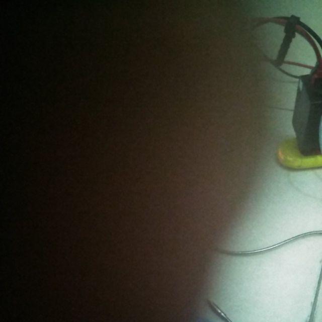 Voltmeter Digital Slim Outdoor Luminos Biru