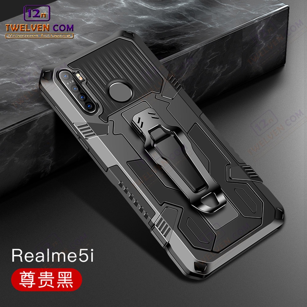 Case Shockproof Realme C3 Armor Hardcase Stand Clip