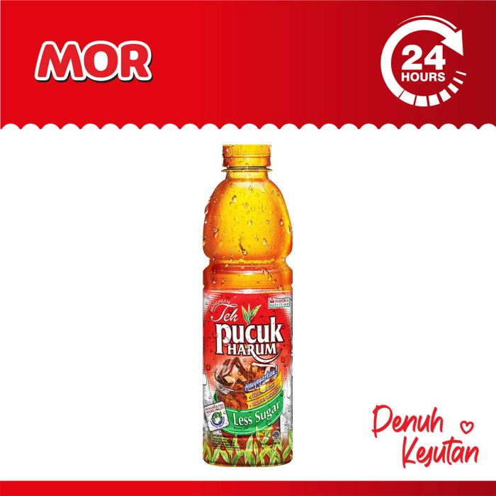 

TEH PUCUK HARUM Less Sugar Teh Manis Kurang Gula Btl 350 ml