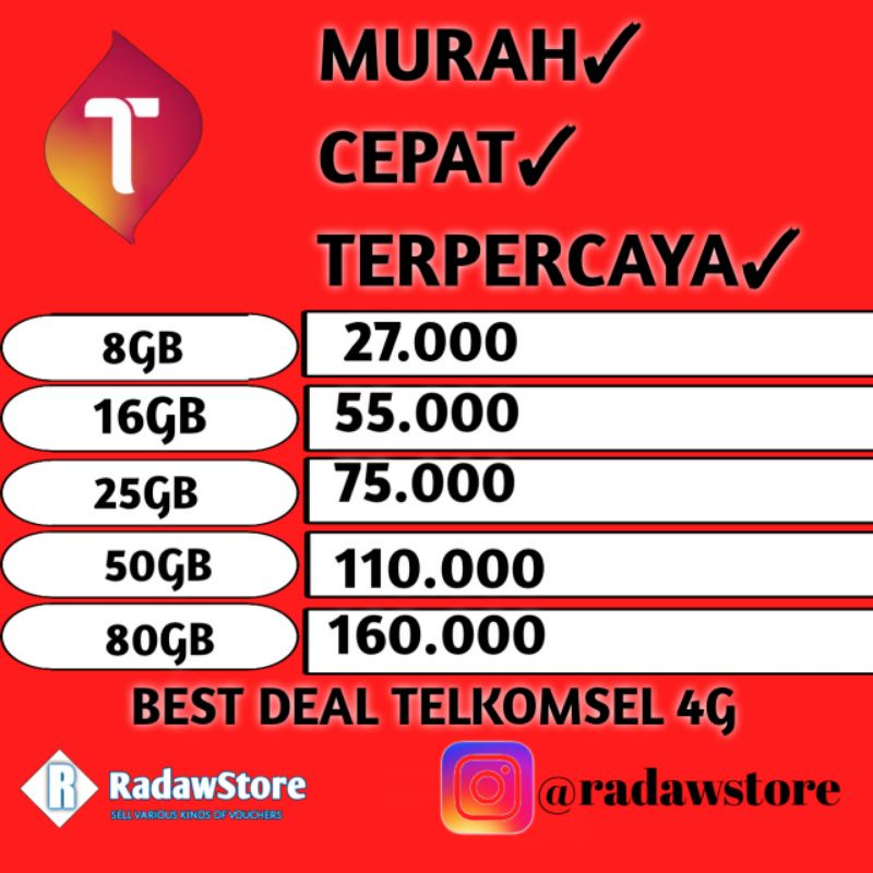 Best deal Telkomsel 4g