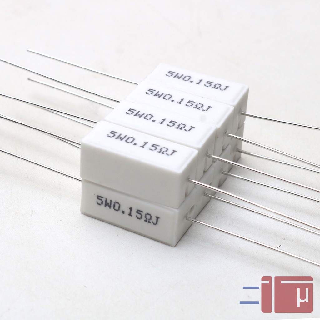 Resistor Kapur 0.15R 0.15 Ohm 5W Taiwan Kaki Tembaga