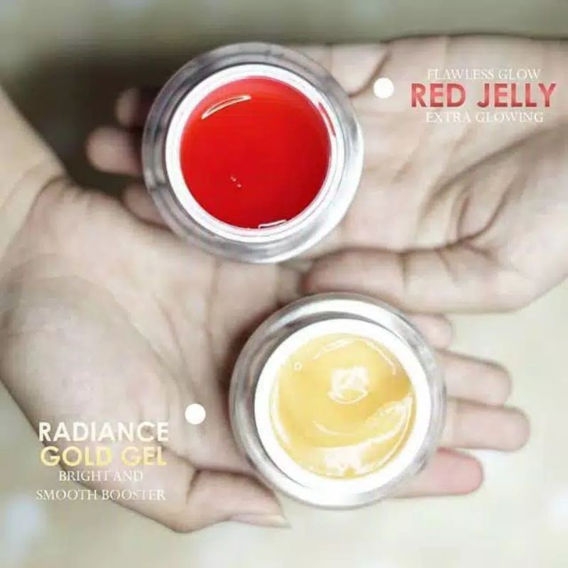 red jelly MS glow | radiance gold MS glow | jelly merah ms glow