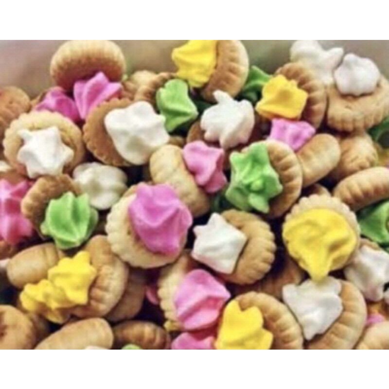 Jual Biskuit Gem Rose Warna warni / Kue Lebaran Gem Rose /Kue Kering