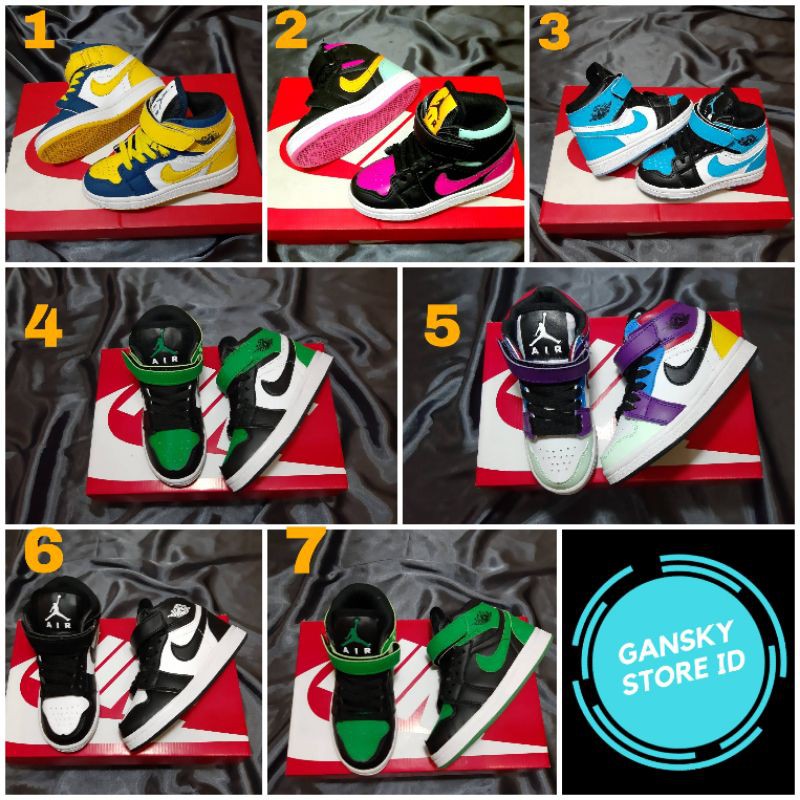 SEPATU ANAK JORDAN RETRO 1 PREMIUM HIGH QUALITY SNEAKERS ANAK LAKI PEREMPUAN