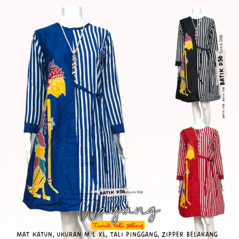 Tunik Tali Golek Dress Batik Muslim Modern Super Duper Cantik Muslim Modern Bisa buat Seragaman