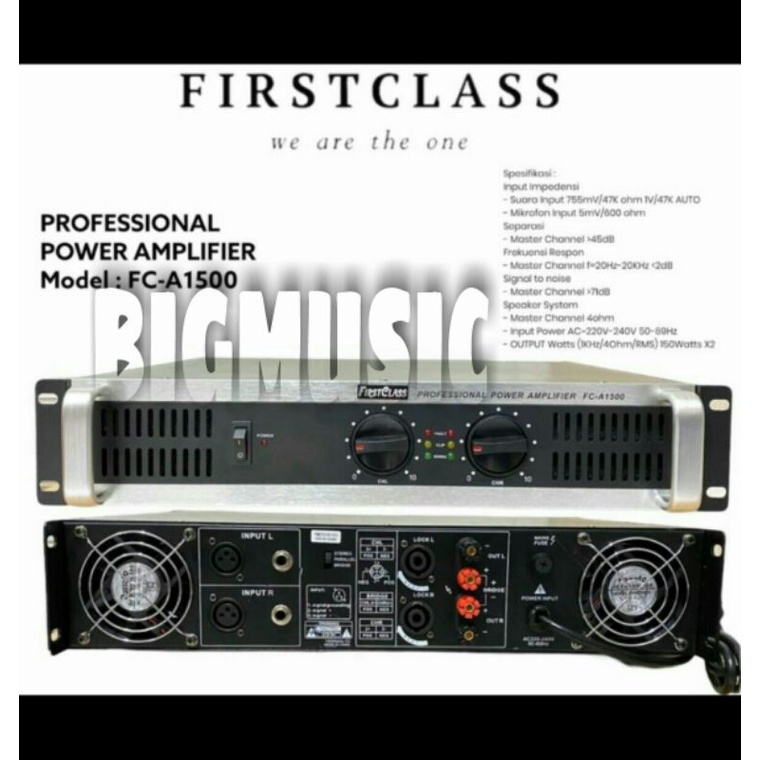 Power Firstclass FC A 1500 Original Amplifier FC A1500