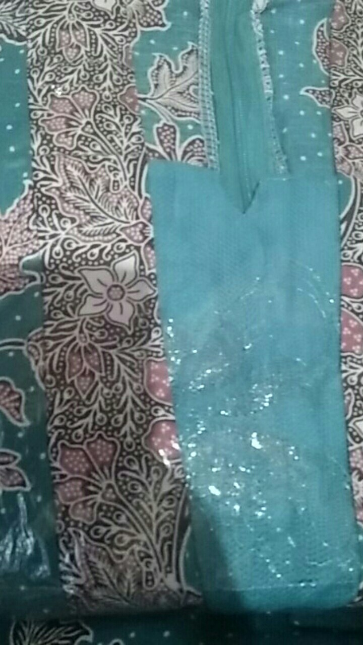 Qnunbatik Batik Keluarga/family Gamis Muslim Krisdayanti (kd) Dsr Warna Toska