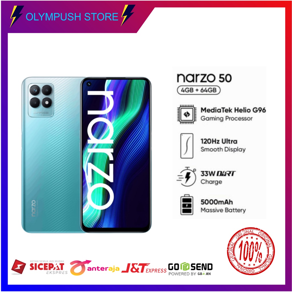 Realme Narzo 50 4/64GB Garansi Resmi