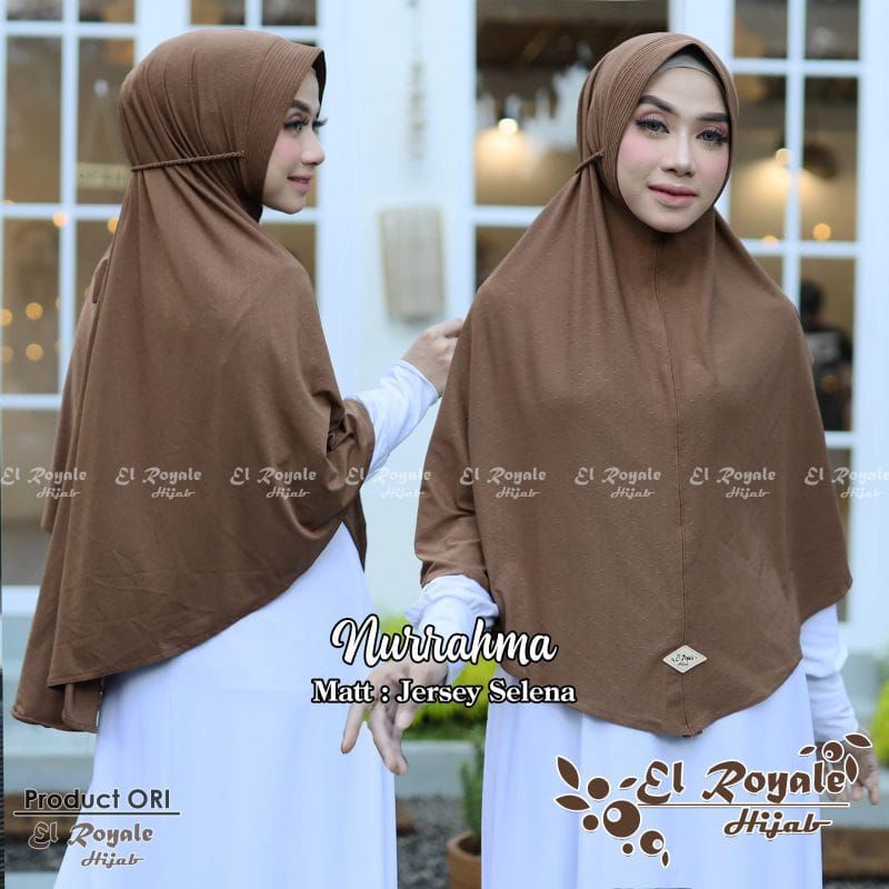 HIJAB JUMBO PREMIUM EL ROYALE KHODIJAH/ORIGINAL HIJAB JUMBO/KERUDUNG INSTAN/