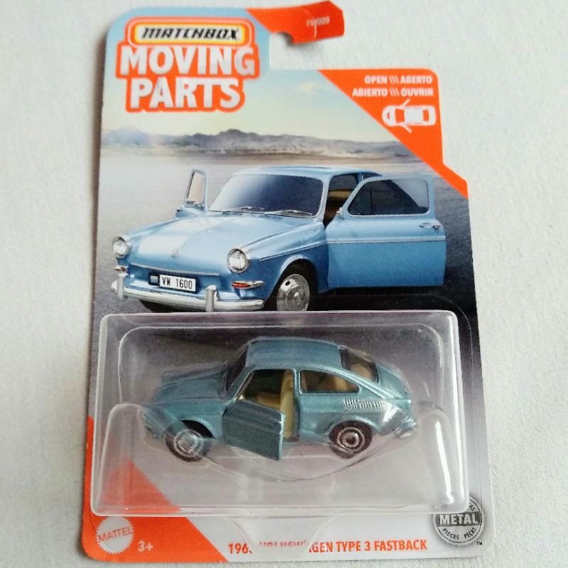 matchbox moving parts 1965 volkswagen type 3 fastback